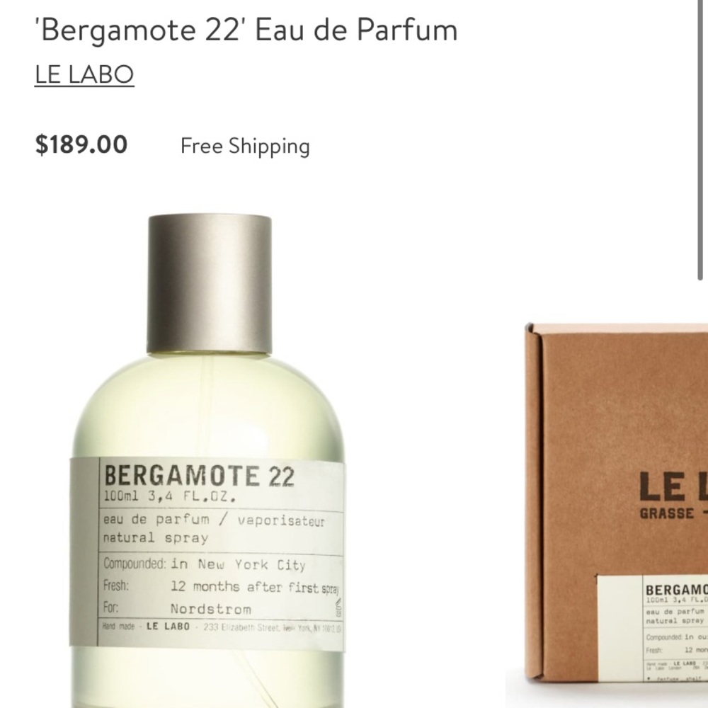 Le Labo Sealed Bergamote 22 1.7oz.